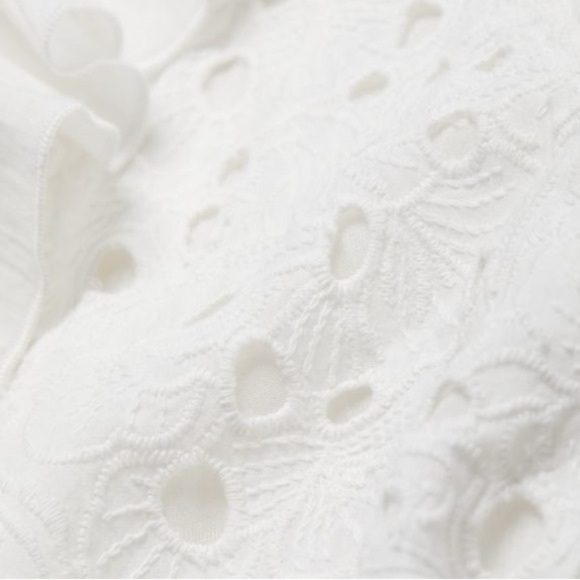 NWT Batsheva Jude One Shoulder Ruffle White Maxi Dress Size 10 - Picture 4 of 13